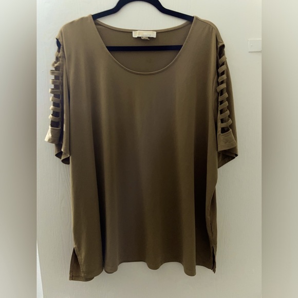 Michael Kors Open Ladder Sleeve Top - Picture 1 of 3